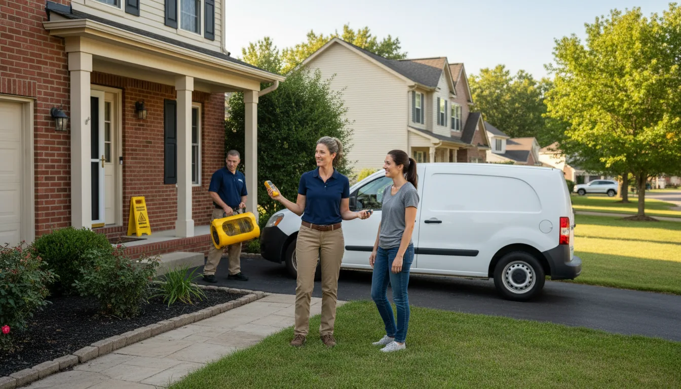 Residential water damage restoration in Pewee Valley, KY
